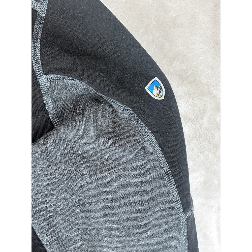 Kuhl Fleece Mens Sz XXL Revel 1/4 Zip Performance Black/Gray Outdoor Lightweight - Picture 9 of 11